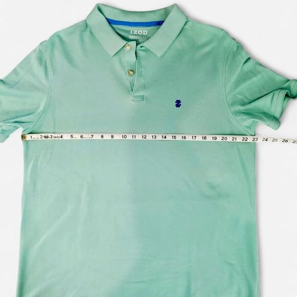 NWOT - IZOD Men's Turquoise Polo Shirt - Picture 5 of 6